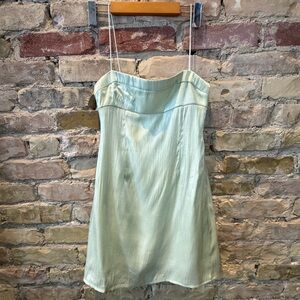 Princess Polly Sage Green Slip Dress with Thin Straps